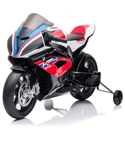 אופנוע לילדים ממונע 12V דגם - RACE HP4 עם גלגלי עזר